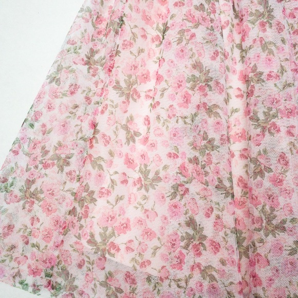 Zunie Floral Print Sleeveless Mesh Dress (3T) - Picture 7 of 14